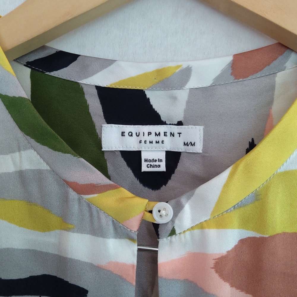 Equipment camo print silk blouse - Picture 5 of 16